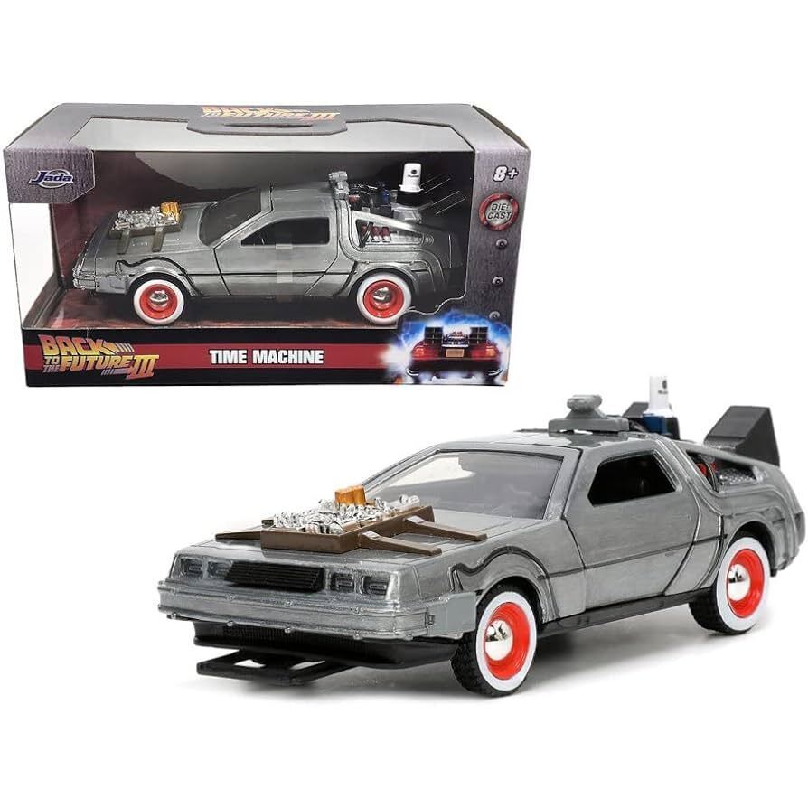 Jada Toys JADA34785 - Zurück In Die Zukunft Hollywood Rides Diecast Modell 1-32 DeLorean Time Machine Frost - Foto 2