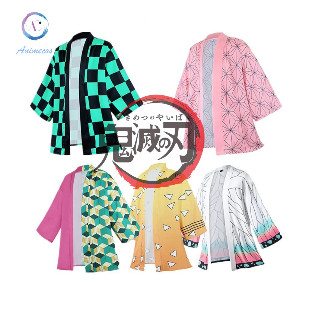 Kimetsu No Yaiba Tanjiro Kamado Cosplay Cape Costume Unisex Anime Demon ...