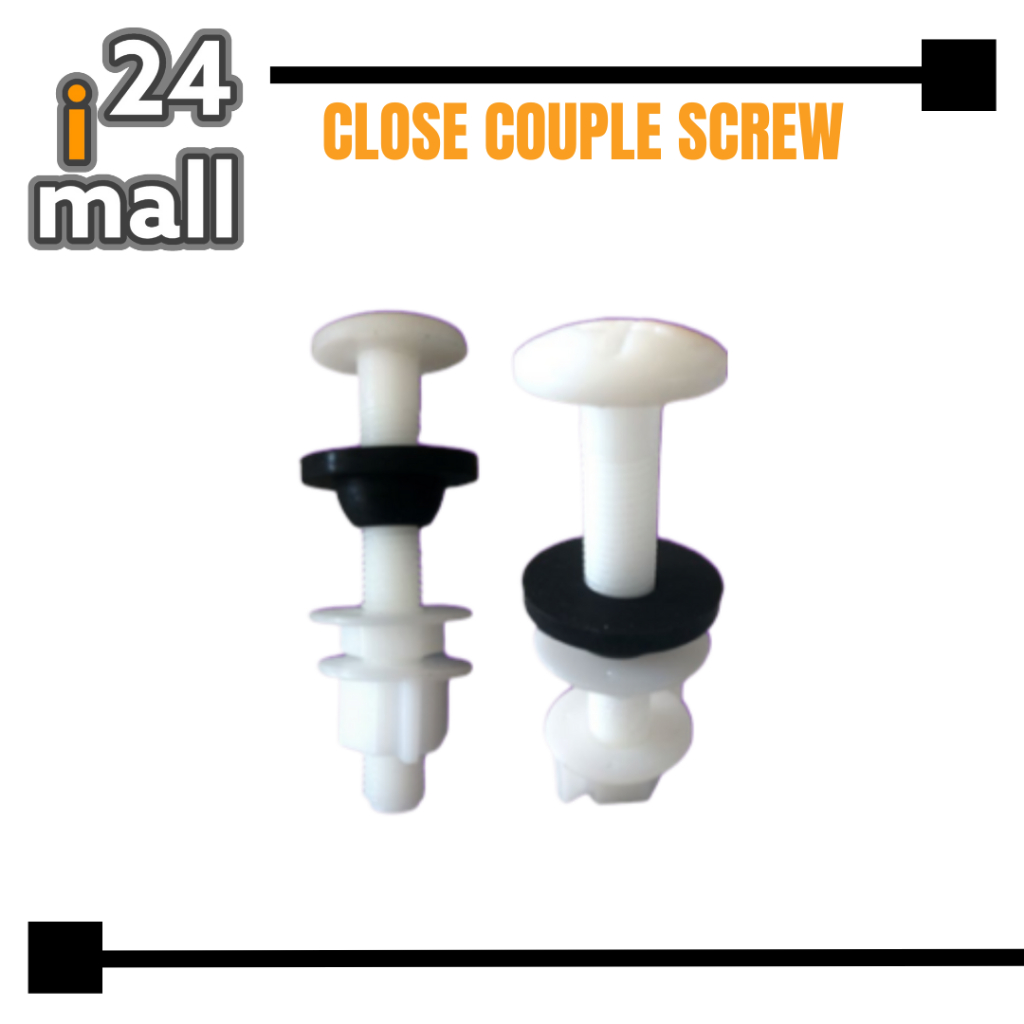 Toilet Cistern Screw Cistern Tank Close Coupled Screw & Nut PVC Bolts