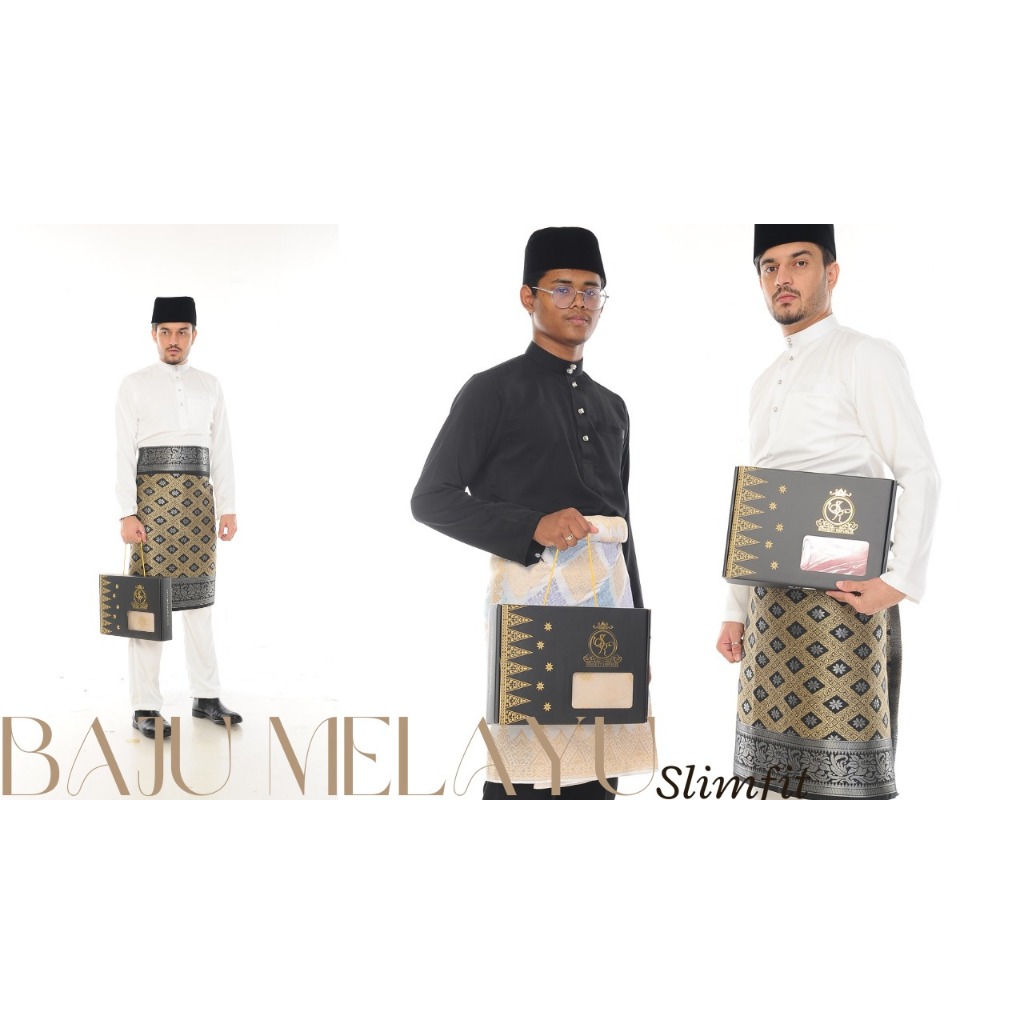 BAJU MELAYU SLIM FIT HARI RAYA | Shopee Malaysia
