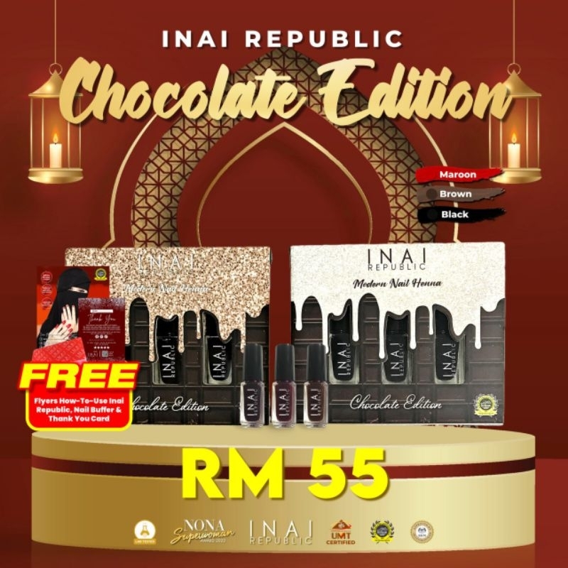 inai Republic chocolate edition buffer comel | Shopee Malaysia