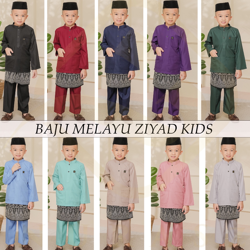 BAJU MELAYU ZIYAD KANAK - KANAK !! REGULAR FIT !! COTTON LINEN ORIMONO ...
