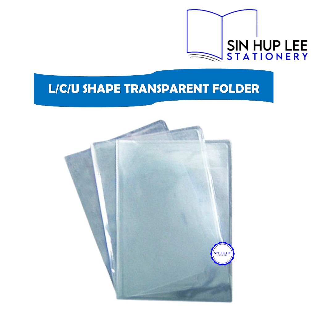 L/C/U Shape A4 / F4 Transparent Folder / Transparent File / Plastic ...