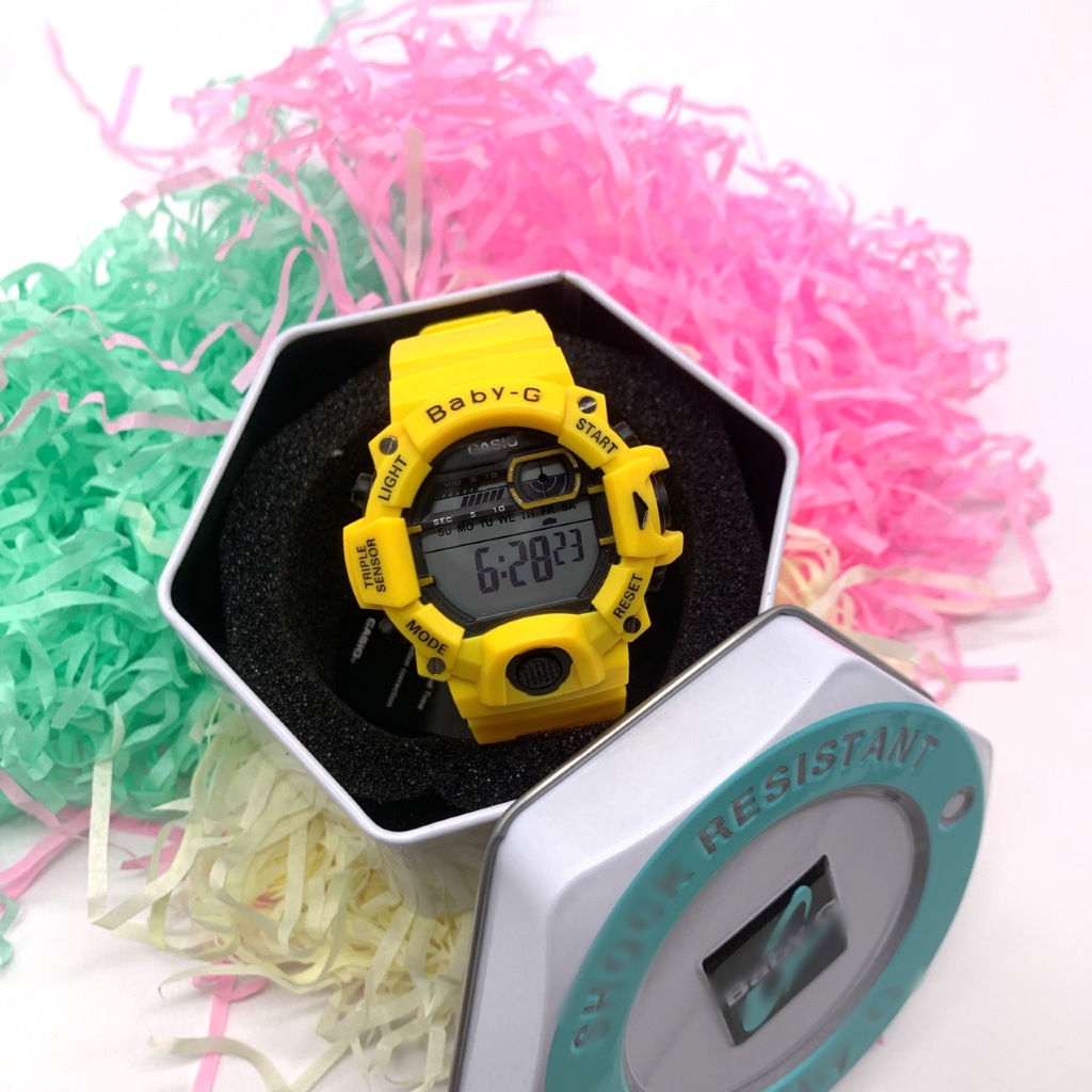 Baby G digital sport watch kids women teenagers Free tin box