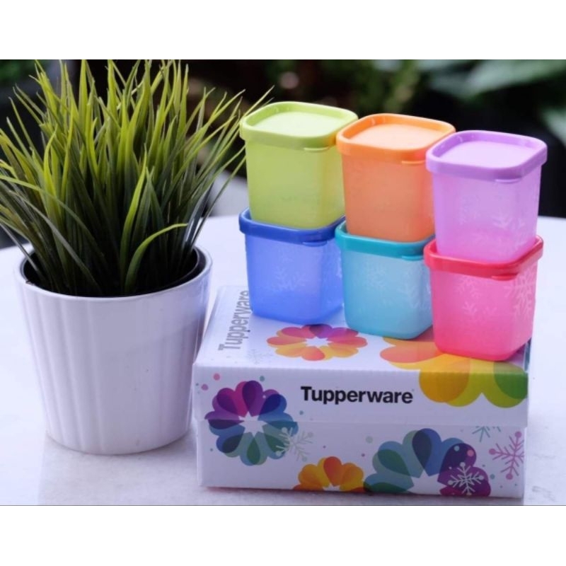 TUPPERWARE RAINBOW CUBE GIFT SET 80ml (6pcs) | Shopee Malaysia