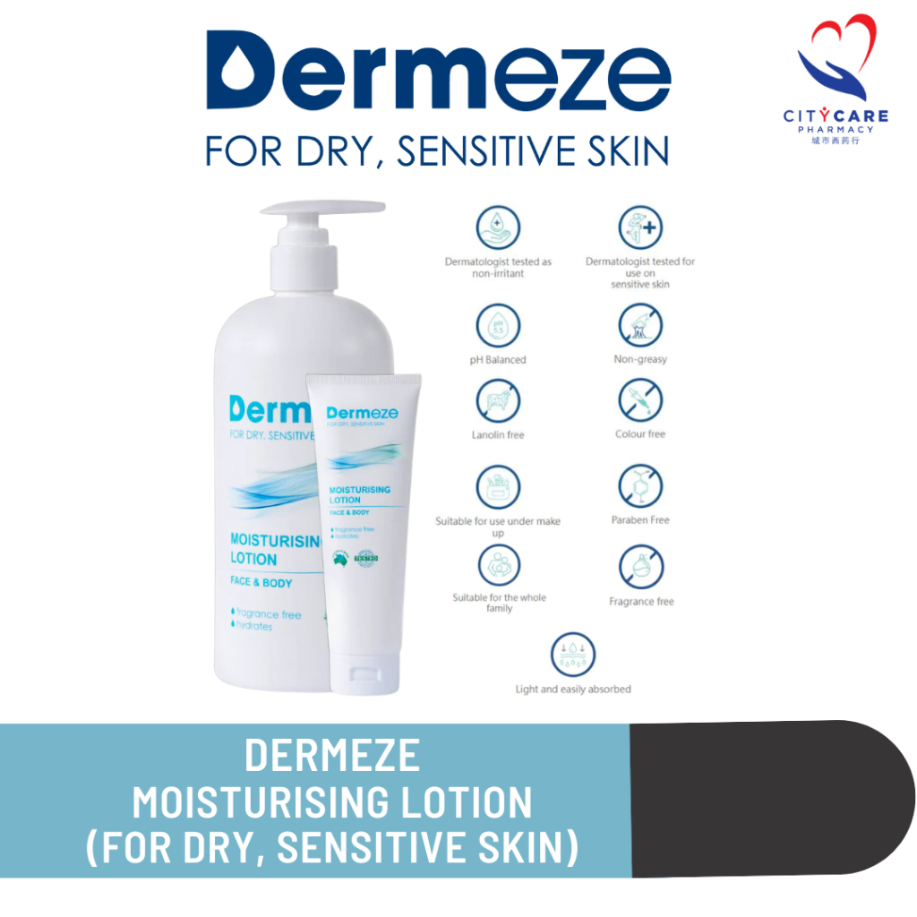 Dermeze Moisturising Lotion (Face & Body) | Shopee Malaysia