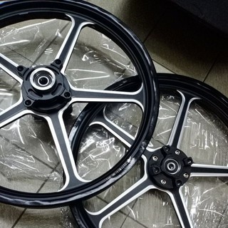 AJI RACING FORGED 505 FG505 AEROX SPORT RIM SET (1.60/1.60X17) PLUG AND ...