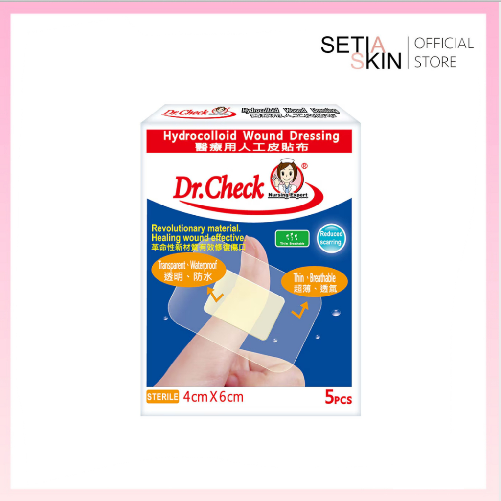 Hydrocolloid Wound Dressing by DR. CHECK [4cm x 6cm 5's] | Shopee Malaysia