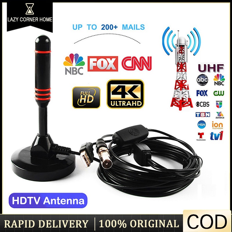 Indoor TV HDTV With Amplifier dvb-t2 decoder Indoor Antenna TV Antena ...