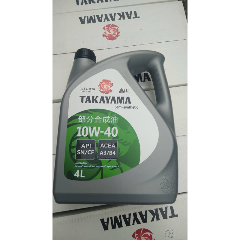 TAKAYAMA 10w-40 semi synthetic engine oil(made in Japan) | Shopee Malaysia