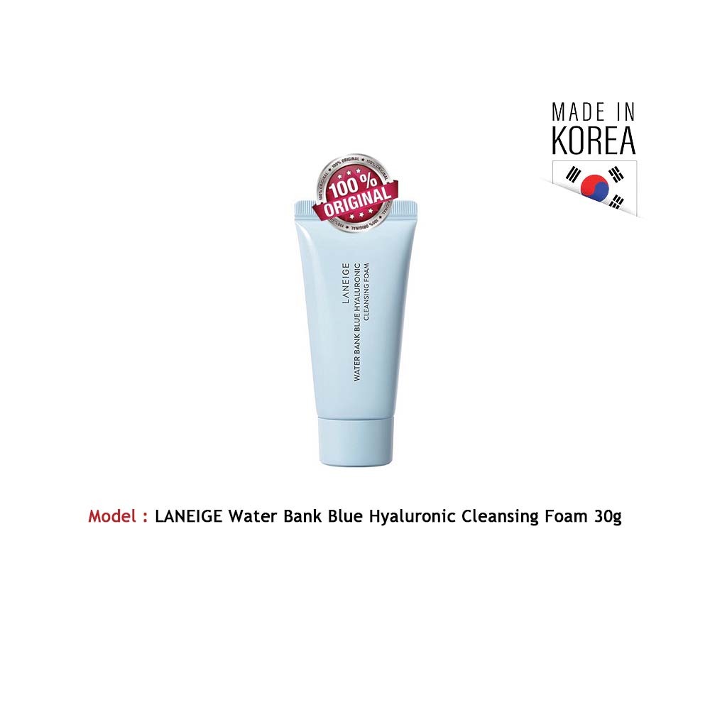 LANEIGE Water Bank Blue Hyaluronic Cleansing Foam 30g - 100% Original ...