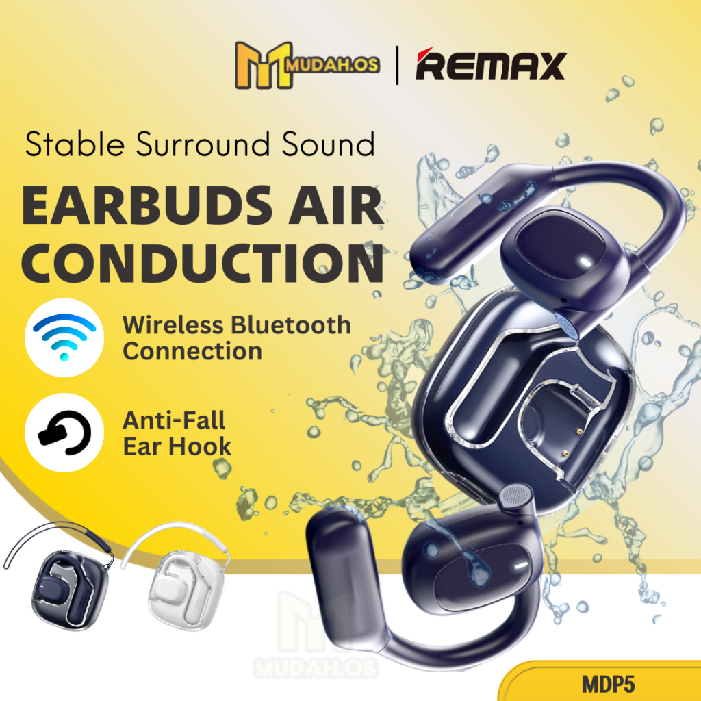 REMAX Bluetooth Earbuds Open Ear Air Conduction Wireless TWS Stereo ...