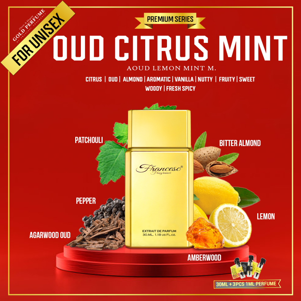 OUD CITRUS MINT Mancerra Aoud Lemon Mint Perfume for Unisex