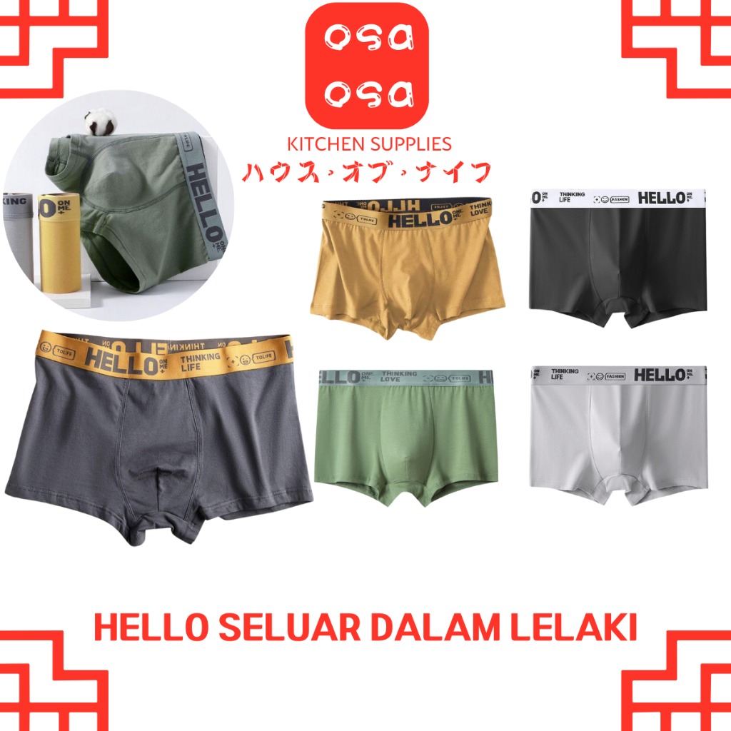 Hello Seluar Dalam Lelaki Harga Borong Boxer Men Brief Men Underwear