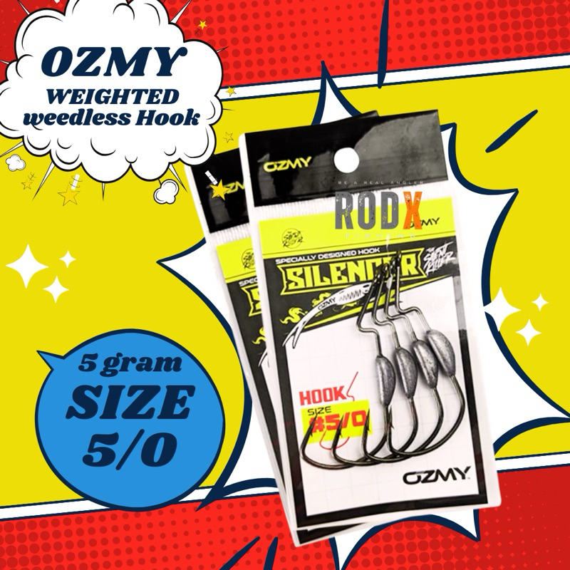 OZMY WEIGHTED WEEDLESS HOOK | Shopee Malaysia