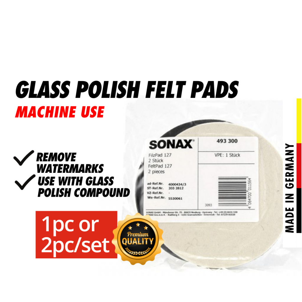 SONAX Glass Polishing Felt Pads Shopee Malaysia