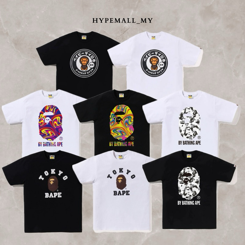 [100% Original] A Bathing Ape - Bape Tee Collection 08 (Busy works baby ...