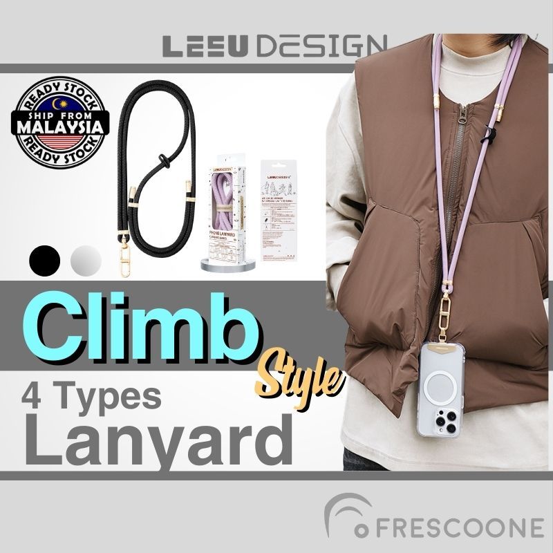 LEEU CLIMB Lanyard Phone Case Adjustable Neck Crossbody Wrist Strap for ...