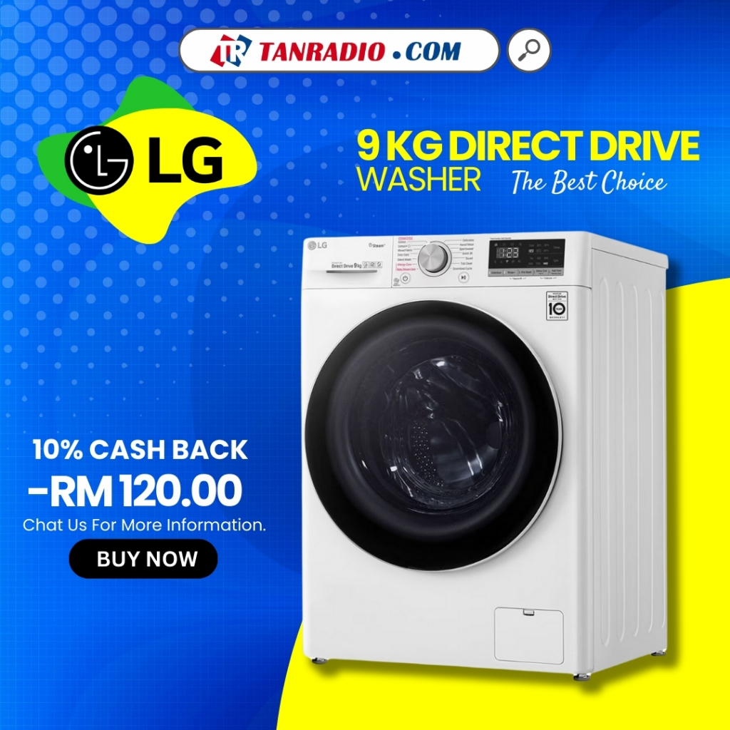 [FREE DELIVERY PROMO] LG 9kg Inverter, AI Direct Drive, Front Load ...