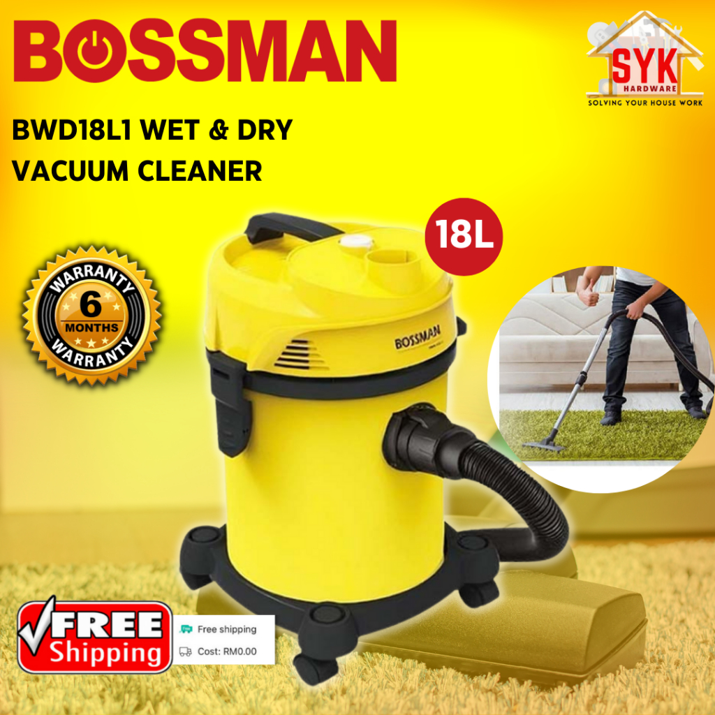 SYK Free Shipping Bossman BWD-18L1 Wet and Dry Vacuum Cleaner ...