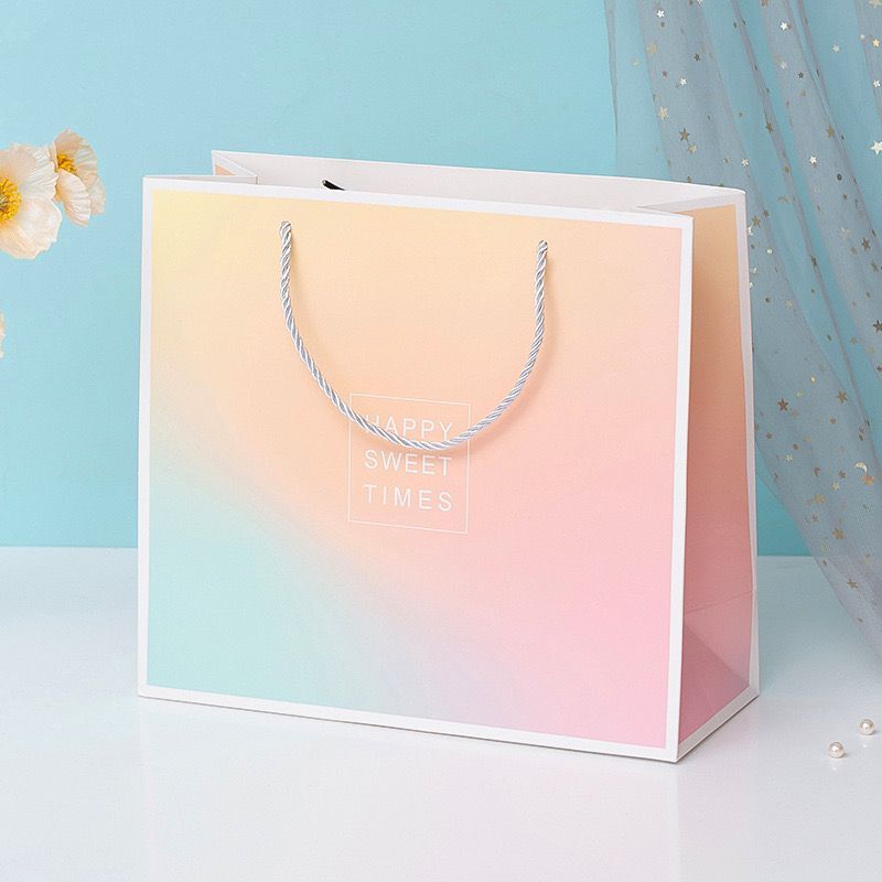 High Quality Marble Printing Gift Paper Bag Premium Thick Shopping Bag ...