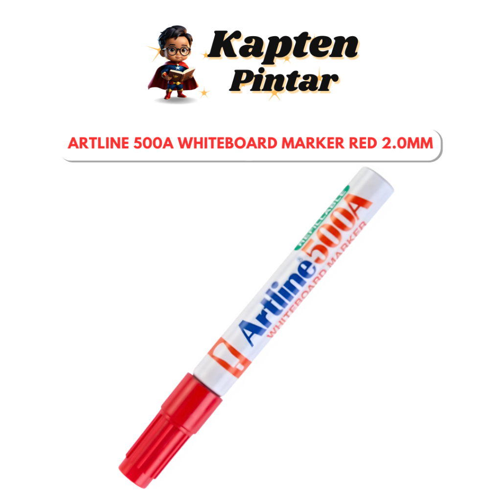 Artline 500A Whiteboard Marker Red 2.0MM | Shopee Malaysia