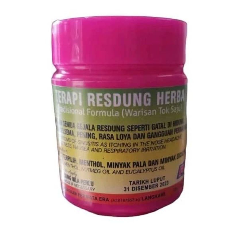 Terapi Resdung Pink Aromaterapi Herba tradisional Warisan Tok Saju ...