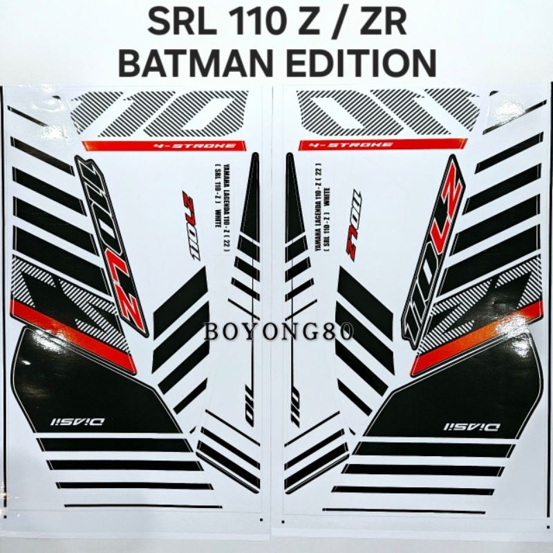 YAMAHA LAGENDA 110 Z / ZR SRL110 Z / ZR ( 22 ) BODY STICKER BATMAN ...