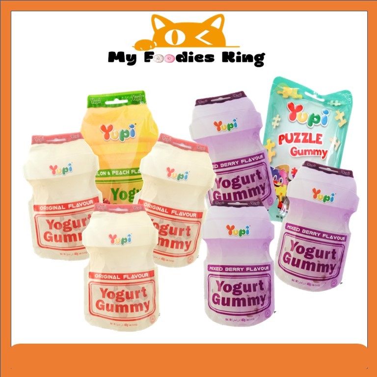 🔥40g YUPI Yogurt Gummy Original Flavour / Mixed berry Flavour [ My