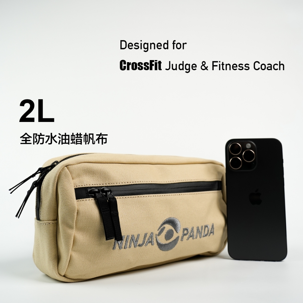 XMASTER Fox Waist Bag, Waterproof Waxed Canvas, Sport Gear
