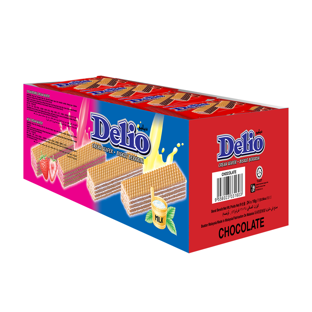 DELIO CREAM WAFER ASSORTED FLAVORS 24X16G | Shopee Malaysia