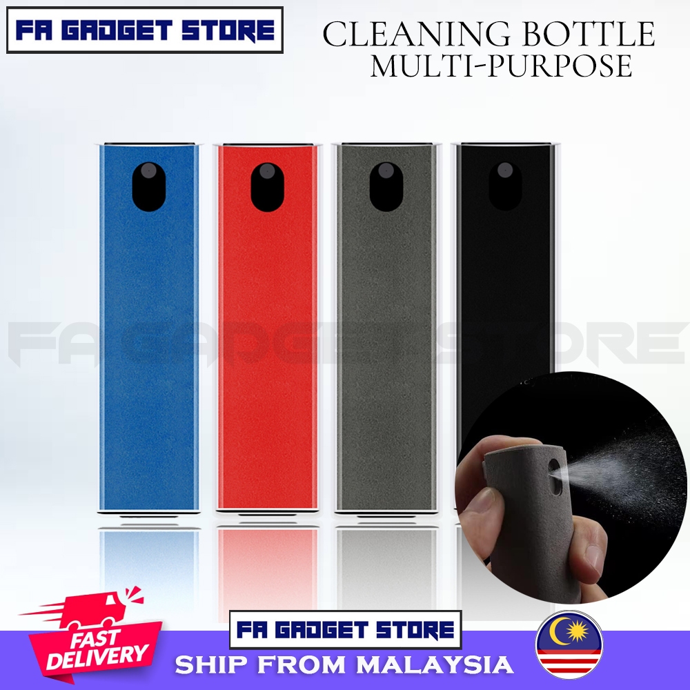 Microfiber Covered Bottle Spray Cleaner Fingerprint Proof Electronic ...