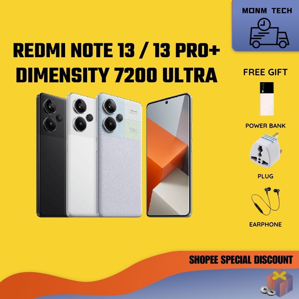 Ready Stock Redmi Note 13pro Redmi Note 13 Pro Redmi Note 13 Mediatek Dimensity 7200 5168