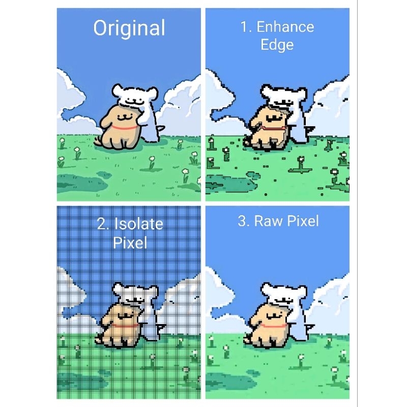 Diyᝰ Pixel Photo. ①Enhance Edge ②Isolate Pixel ③Raw Pixel | Shopee Malaysia