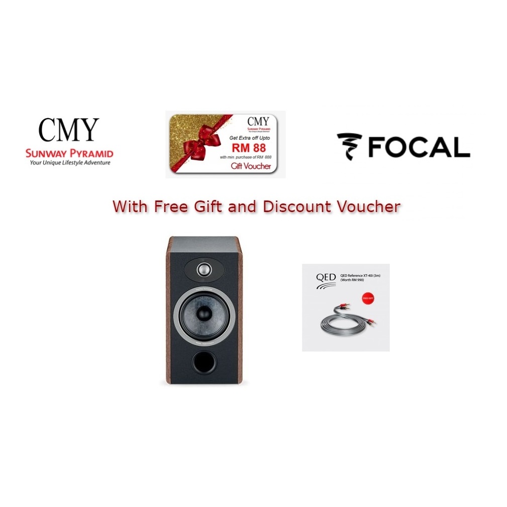 Focal Vestia N1 Bookshelf Speaker (Dark Wood) | Shopee Malaysia