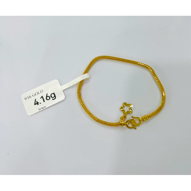 Youloong Rantai Gelang Tangan Pandora Emas916 916gold Pandora Bracelet