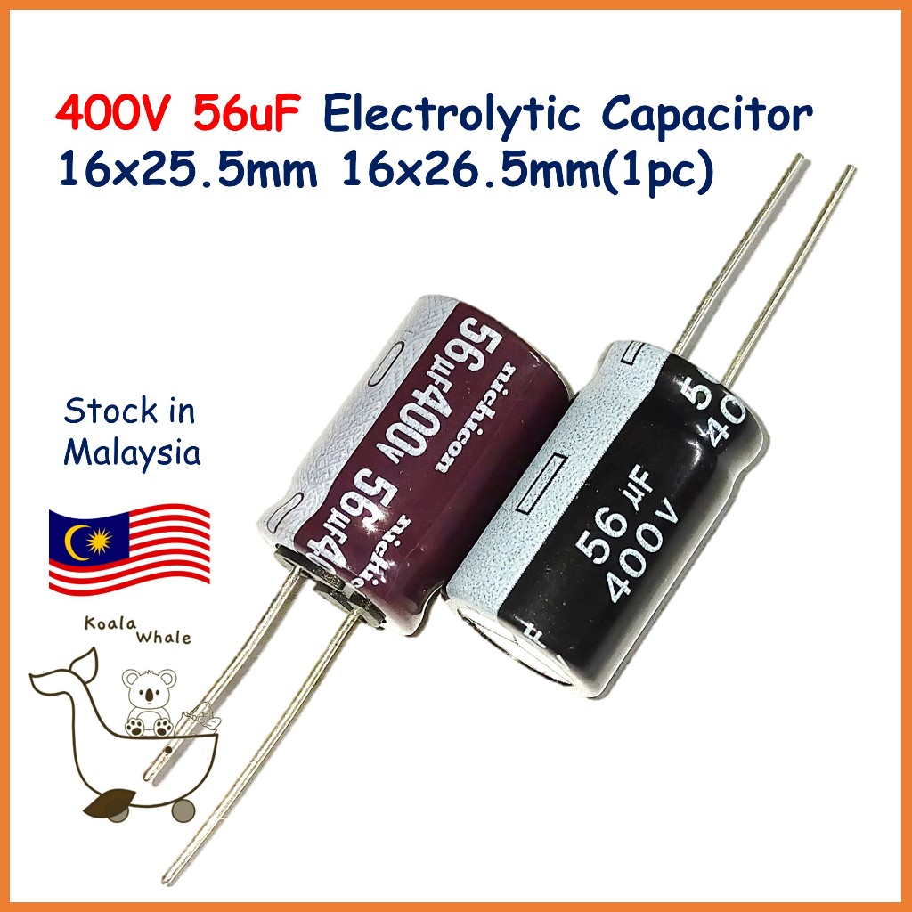 V Uf Electrolytic Capacitor Kapasitor Elco Nichicon X Mm