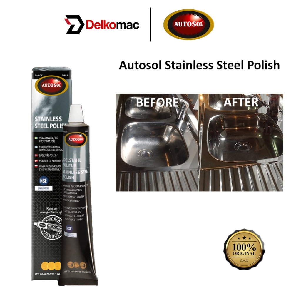 Autosol Stainless Steel Polish 75ml [Germany] Clean Stainless Steel