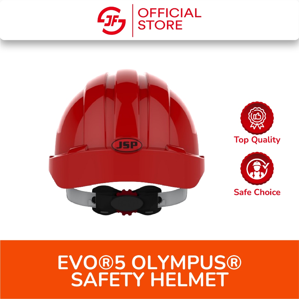 Jsp Evo®5 Olympus® Revolution® Wheel Ratchet-Red/Yellow Safety Helmet ...