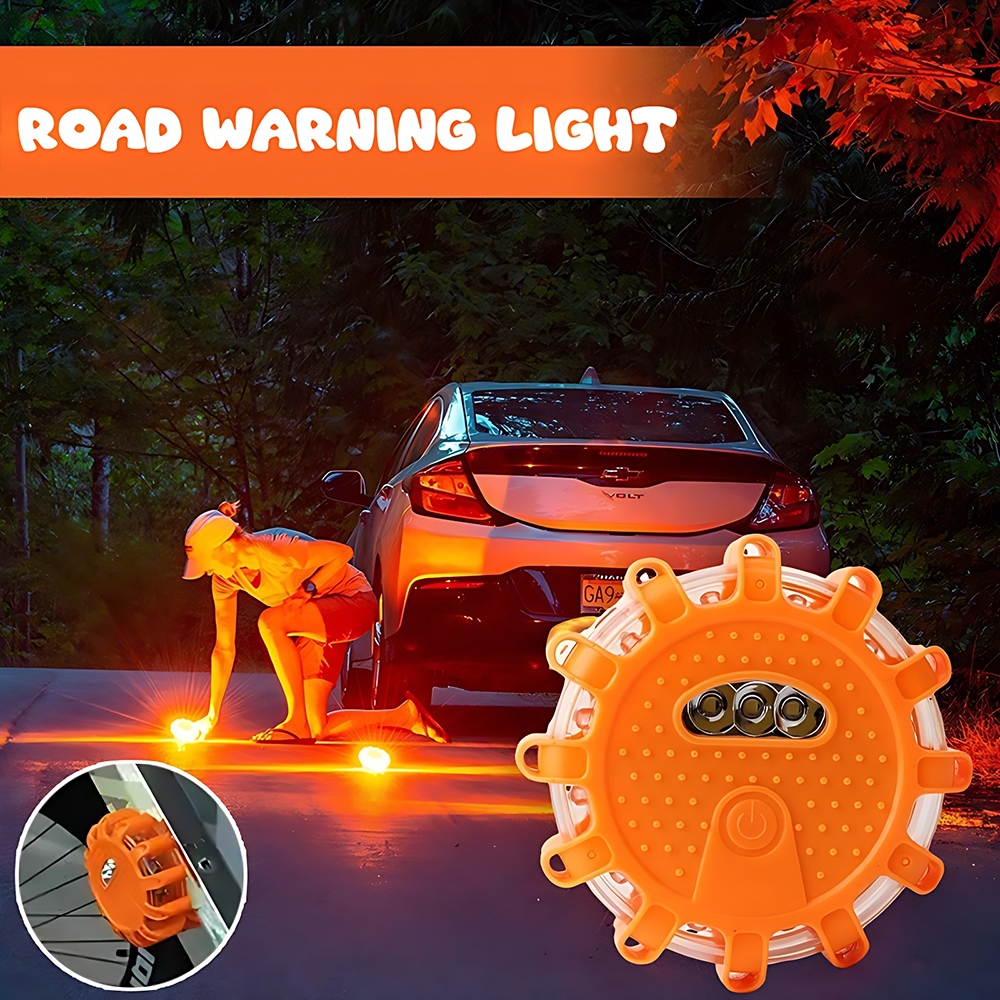 LED Emergency Police Car Road Flares Warning Light Roadside