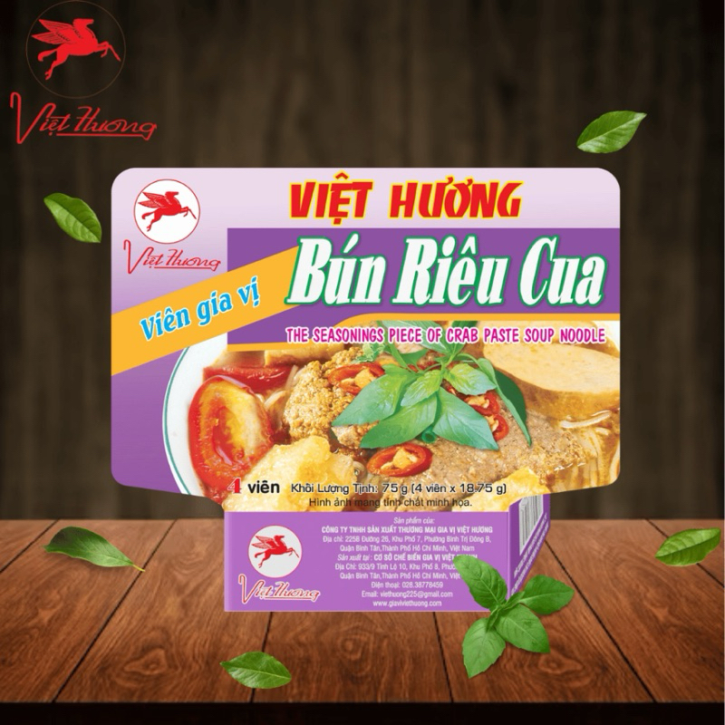 Vien Gia Vi Bun Rieu Viet Huong Instant Soup 75g | Shopee Malaysia