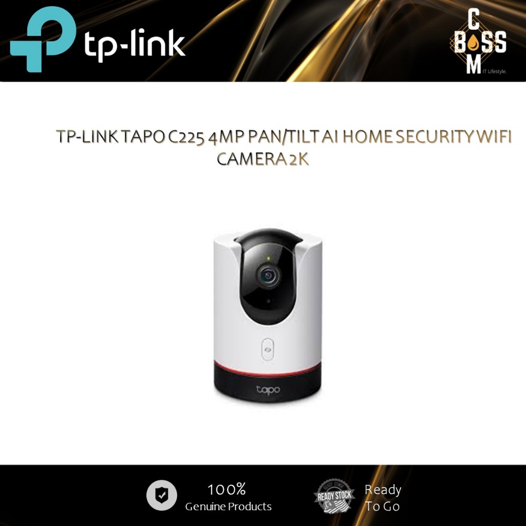 TP-LINK TAPO C225 4MP PAN/TILT AI HOME SECURITY WIFI CAMERA 2K | Shopee ...