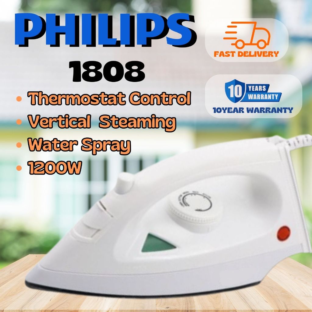 PHILIPS 1808 Portable Steam Iron Foldable Iron Travel Iron Electric ...