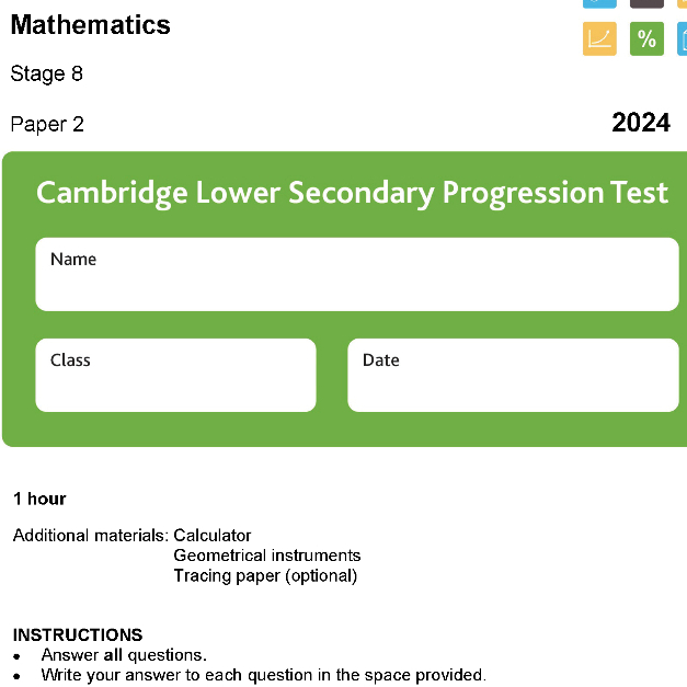 2 Softcopy🖨 Y3-Y9 Checkpoint Primary/Lower Secondary Checkpoint ...
