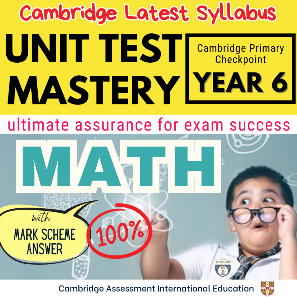 10 Cambridge Primary Checkpoint Year 6 Math Topical Test Paper + Answer ...