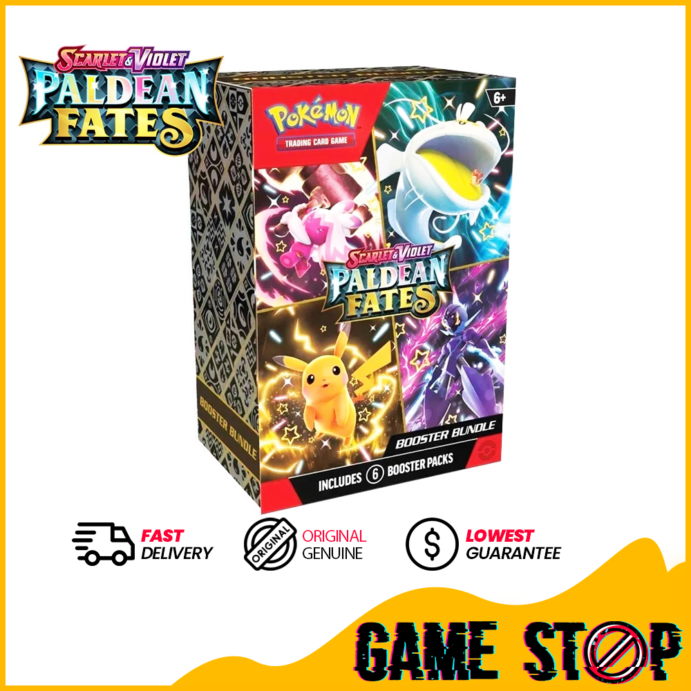 Pokemon TCG Scarlet & Violet SV4.5 Paldean Fates - Booster Bundle ...