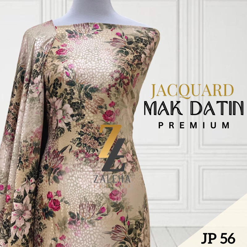 Kain Pasang Satin Jacquard Viral Kain Baju Kurung Moden Corak New Arrival Shopee Malaysia