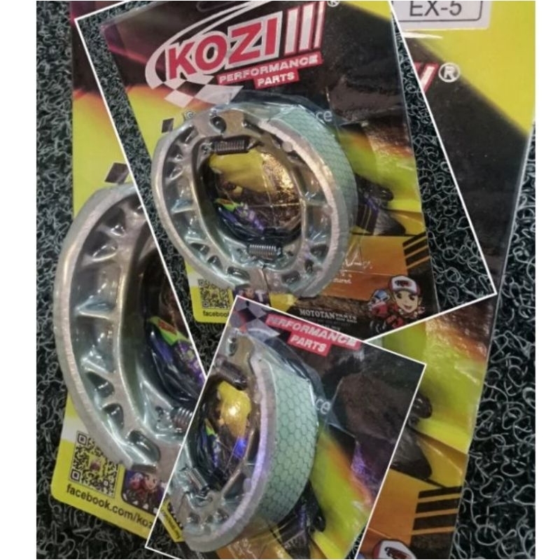 KOZI RACING BRAKE SHOE C70/GBO/GBOJ/FAME/EX5/RC/KRISS/Y80/Y100/Y110 ...