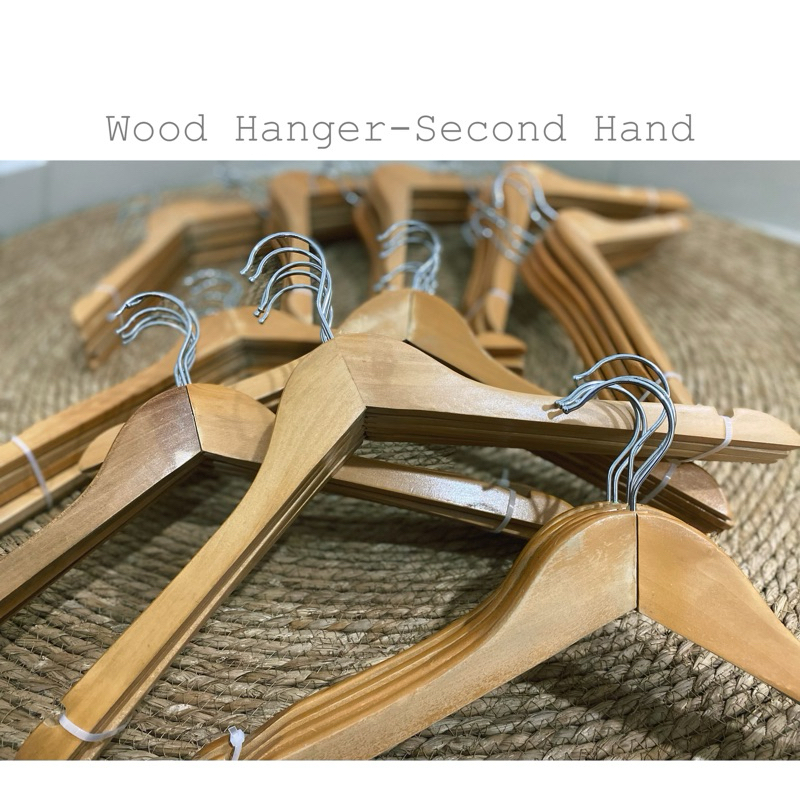 Used wooden hangers sale