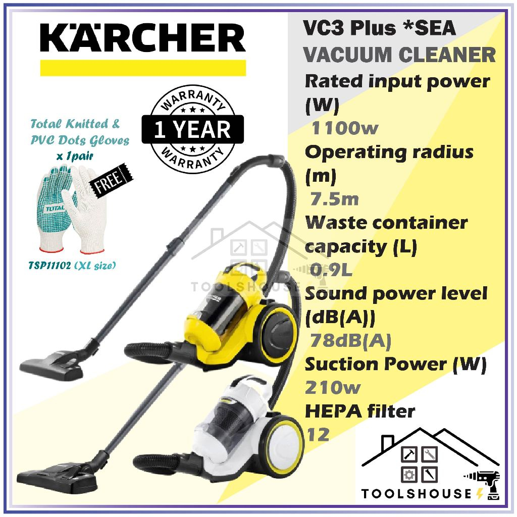 Karcher VC3 Plus BagLess Vacuum Cleaner MultiCyclone Shopee Malaysia